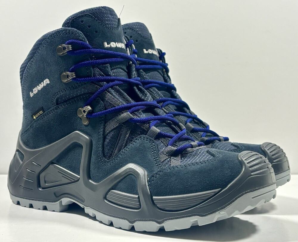 LOWA Zephyr GTX Mid WS Women’s 7.5 Steel Blue Gore-Tex Waterproof Hiking Boots